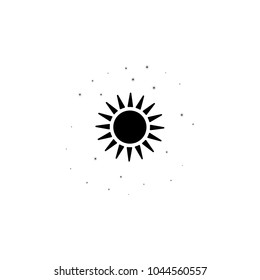sun and stars icon. Element of stars icon. Premium quality graphic design. Signs and symbols collection icon for websites, web design, mobile app on white background
