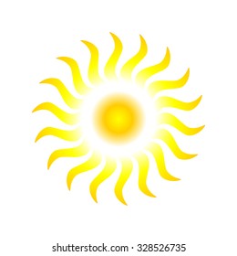 Sun. Stock vector illustration 




