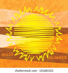 Sun summer abstract background