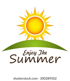 Sun and summer design, vector illustration eps 10.