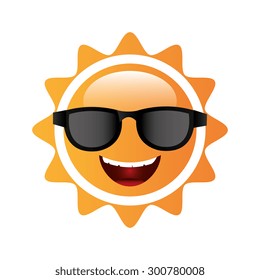 Sun and summer design, vector illustration eps 10.