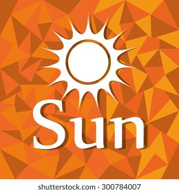 Sun and summer design, vector illustration eps 10.