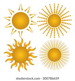 Sun and summer design, vector illustration eps 10.
