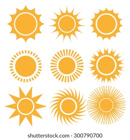 Sun and summer design, vector illustration eps 10.