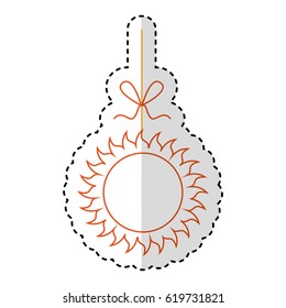 sun summer hanging isolated icon