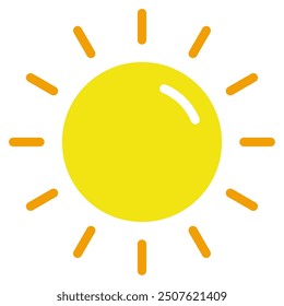Sun Summer holiday icon illustration