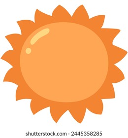 sun, summer sun icon, cute sun, vector illustration 