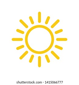 Sun Summer Icon Vector Design Illustration