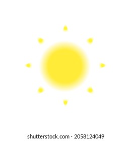 Sun Summer Icon Vector Design Illustration