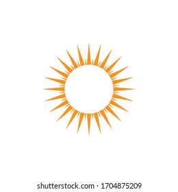 sun summer icon vector template design