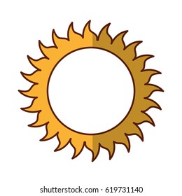 sun summer isolated icon