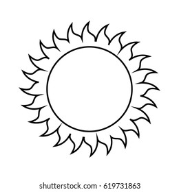 sun summer isolated icon