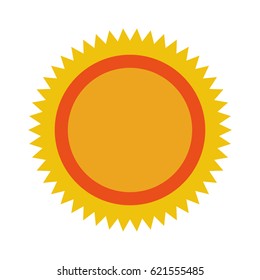sun summer isolated icon
