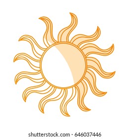 sun summer isolated icon