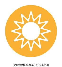 sun summer isolated icon