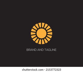 Sun summer logo icon vector template