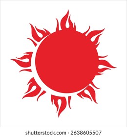 Sun, summer logo illustration design, suitable for logos and design elements