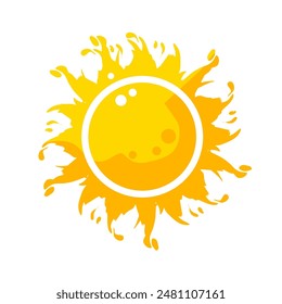 sun, summer , sun rainbow - vector illustration