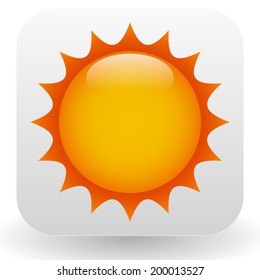 Sun, summer, vacation icon