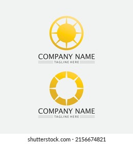 Sun and summer Vector illustration Icon Logo Template design
