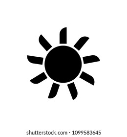 Sun summer vector sign symbol 