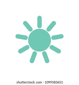 Sun summer vector sign symbol 