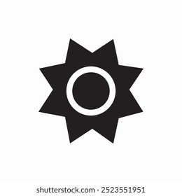 sun summer weather icon sign vector