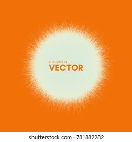Sun. Sunburst abstract vector illustration. 