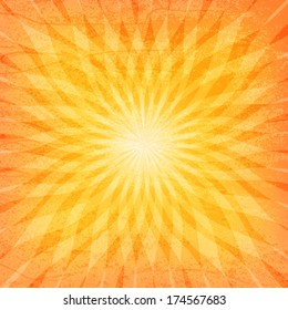 Sun Sunburst Grunge Pattern. Vector illustration
