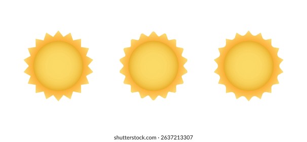 Sun, sunburst icon in gradient style. Starburst color sign symbol