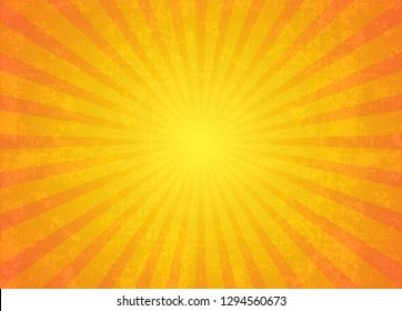 Sun Sunburst Pattern. Retro Background vector illustration