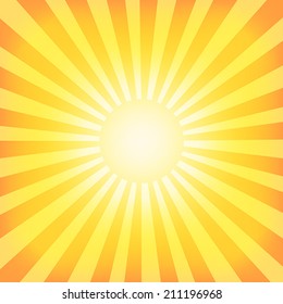 Sun Sunburst Pattern Retro Background Stock Illustration 221035840 ...