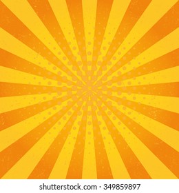 Sun Sunburst Pattern. Retro Background