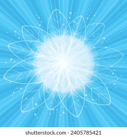 Sun Sunburst Pattern. Sunny abstract background. Sunbeam ray pattern sunburst background. Bright yellow, blue, red, orange, green color explosive background. Vector illustration