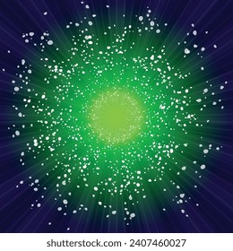 Sun Sunburst Pattern. Sunny abstract background. Sunbeam ray pattern sunburst background. Bright yellow, blue, red, orange, green color explosive background. Vector.Galaxy, space  and stars.