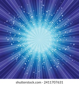 Sun Sunburst Pattern. Sunny abstract background. Sunbeam ray pattern sunburst background. Bright yellow, blue, red, orange, green color explosive background. Vector.Galaxy, space  and stars.