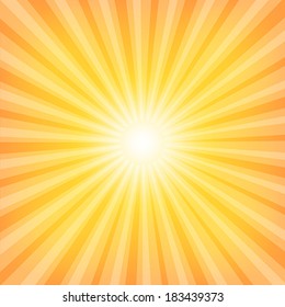Sun Sunburst Pattern. Vector illustration
