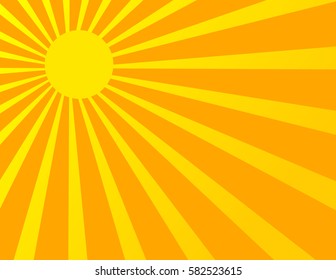 Sun Sunburst Pattern. Vector illustration