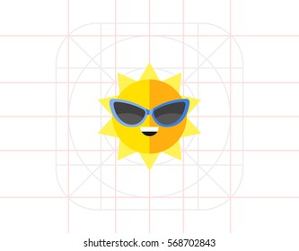 Sun in Sunglasses Icon