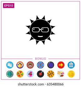 Sun in Sunglasses Icon