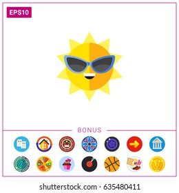 Sun in Sunglasses Icon