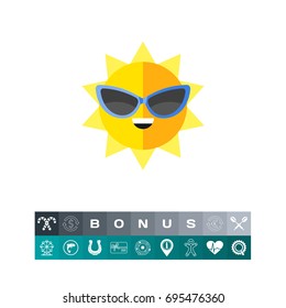 Sun in Sunglasses Icon