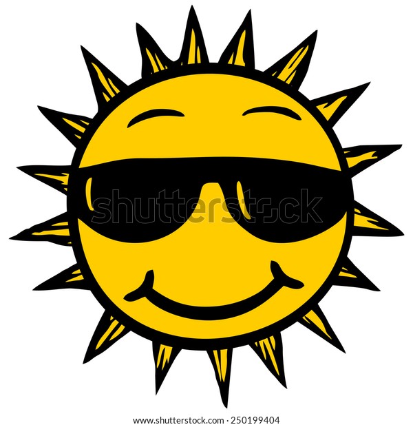 Sun Sunglasses Logo Stock Vector (Royalty Free) 250199404