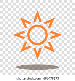 sun sunlight sunshine icon vector isolated