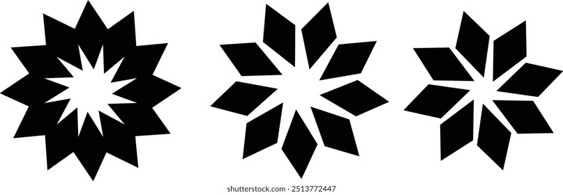 Sun, Sunrise, Sunset, Sunburst Icons. Pixel Perfect. Design Elements. For Mobile and Web. Dynamic Bright Sun Rays. Glowing Spark Sun Brust Starburst. Illustration drawing.