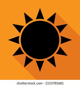 Sun or sunshine icon symbol design, travel beach holiday sign, abstarct vector illustration .