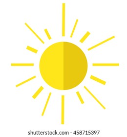 sun symbl icon logo sunshine vector