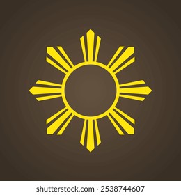 Sun - symbol from the flag of Philippines