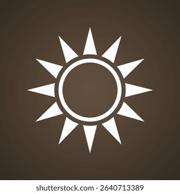 Sun - symbol from the flag of Taiwan