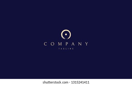 Sun Symbol golden circle vector logo image